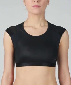Intelliskin Allura 2.0 BH i glans sort set forfra i studio